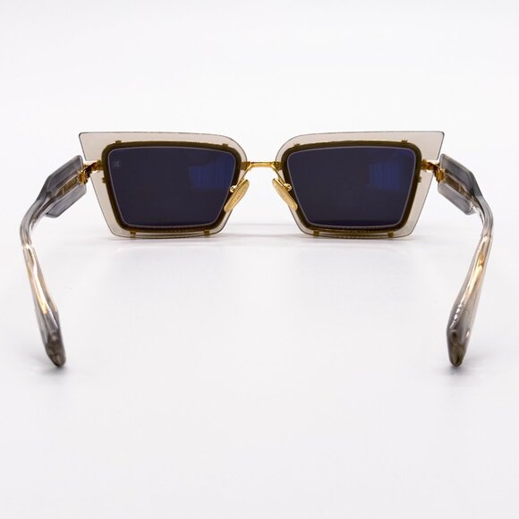 NEW BALMAIN ADMIRABLE BPS-130B UNISEX GREY/GOLD SUNGLASSES BALMAIN - Picture 10 of 16